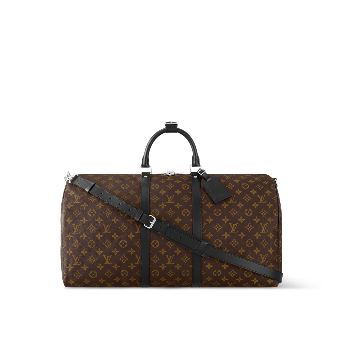 【希少】Louis Vuitton Keepol 55 Macassar LOUIS VUITTON Keepall Bandouliere 55 M56714 Monogram Macassar